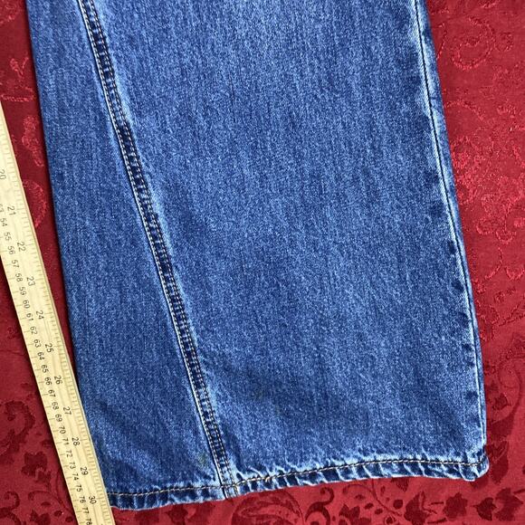 Rock & Roll Jeans Womens 30x30 Blue High Rise Palazzo Flare Wide Denim Boho NEW - Picture 14 of 16